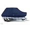 Eevelle Boat Cover BAY BOAT Rounded Bow, Center Console, TTop Inboard Fits 27ft 6in L up to 120in W Navy SCBCCTT27120-NVY - alternate 1